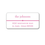 Classic Details in Pink -- Address Label