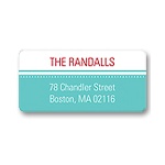 Monogram Circles -- Address Label