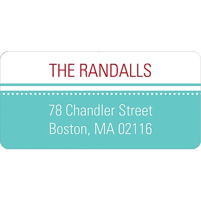 Monogram Circles -- Address Label
