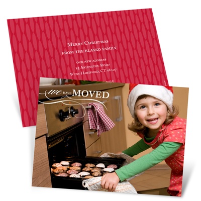 Holiday Happiness -- Photo Moving Announcement