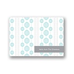 Chic Circles -- Blue Thank You Card