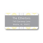 Chic Circles -- Yellow Address Label