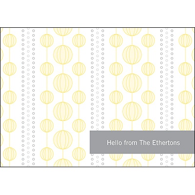 Chic Circles -- Yellow Thank You Card