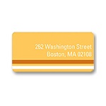 Down the Block -- Orange Address Label
