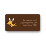 Santa's Sleigh Team -- Christmas Address Label
