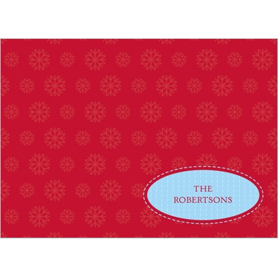 Simple Snowflake -- Christmas Thank You Card