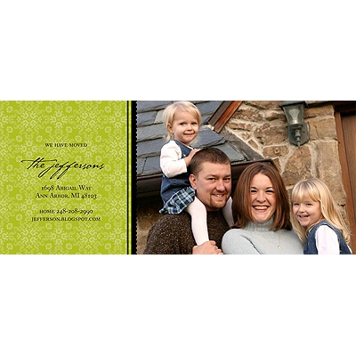 Horizontal Floral Array -- Photo Moving Announcement