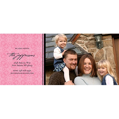 Horizontal Floral Array -- Photo Moving Announcement