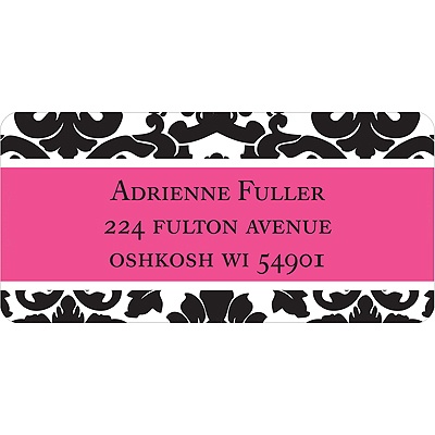 Black Pattern -- Address Label