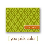 Moss Diamond Stamp -- Personalized Note Card