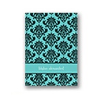 Damask Vision -- Baby Boy Thank You Card