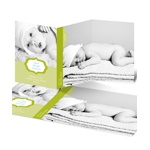 Joyful News in Green -- Photo Birth Announcement