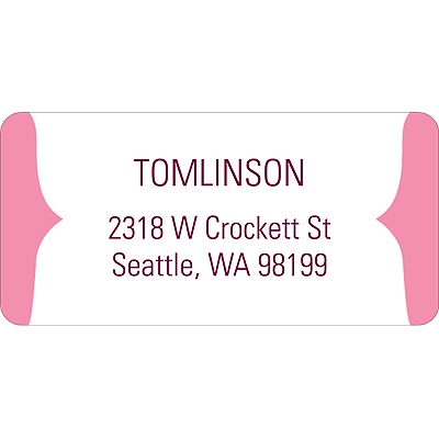 Joyful News in Pink -- Address Label