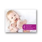 The Golden Ticket -- Girl Photo Birth Announcement
