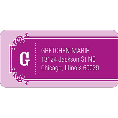 The Golden Ticket -- Girl Unique Address Label