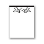Elegant Edging -- Personalized Note Card