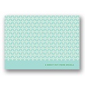 Small Pattern -- Aqua Personalized Note Card