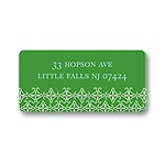 Small Pattern -- Green Address Label