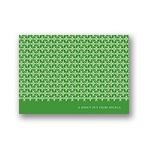 Small Pattern -- Green Personalized Note Card