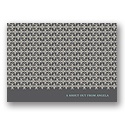 Small Pattern -- Grey Personalized Note Card
