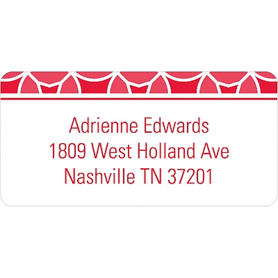 Modern Stained Glass -- Address Label