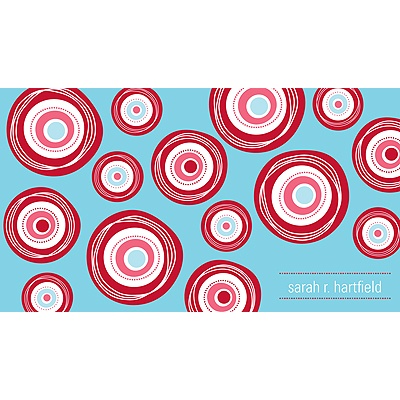 Zero In On Blue -- Personalized Note Card