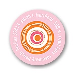 Zero In On Pink -- Address Label