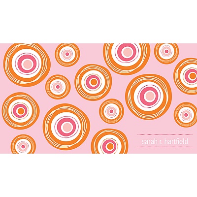 Zero In On Pink -- Personalized Note Card