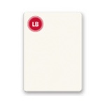 Lightly Striped -- Personalized Note Card