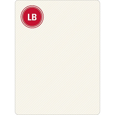 Lightly Striped -- Personalized Note Card