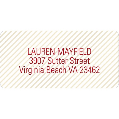 Lightly Striped -- Address Labels