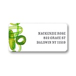 Organic Mix in Green -- Address Label