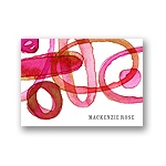 Organic Mix in Pink -- Personalized Note Card