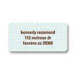 Never-Ending Swirls -- Address Label