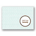 Never-Ending Swirls -- Personalized Note Card