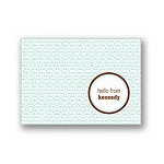 Never-Ending Swirls -- Personalized Note Card