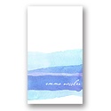 Blue Watercolor -- Personalized Note Card