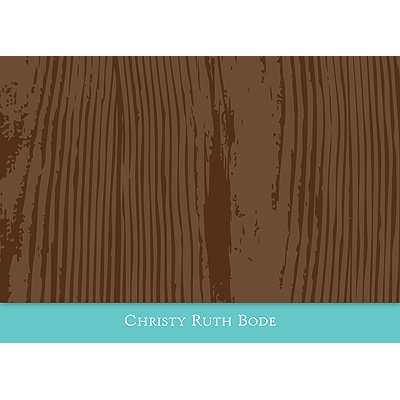 Engraved Distinction -- Personalized Note Card