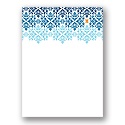 Changing Hues in Blue -- Personalized Note Card