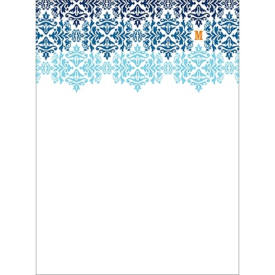 Changing Hues in Blue -- Personalized Note Card