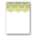 Changing Hues in Green -- Personalized Note Card