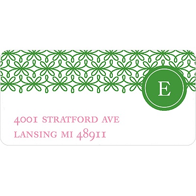 Whirling Rows -- Address Label
