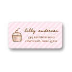 Cupcake Love -- Kids Address Label
