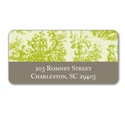 Memories in Green -- Toile Address Label