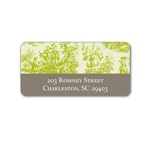 Memories in Green -- Toile Address Label