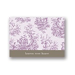 Memories in Purple -- Toile Thank You Card