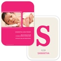 B is for Baby --  Monogrammed Birth Announcement