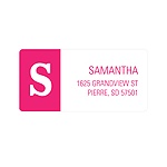 B is for Baby -- Girl Monogrammed Address Labels