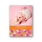 Array of Flowers -- Photo Birth Announcement