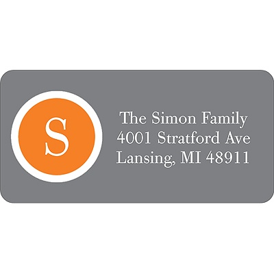 Monogram Seal -- Address Label